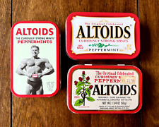 Vintage Altoids Empty Tin LOT Smooth Embossed picture