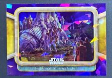 2024 Topps Star Wars Chrome Sapphire IMPLORING THE GUNGANS Purple Ref. /125 picture