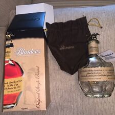 Blanton's Bourbon Whiskey Bottle 750ml w Cork Stopper Letter T Box Cozi Empty picture