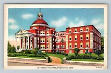 Bridgeport, Connecticut, ST. VINCENT HOSPITAL, c1939 Vintage Postcard picture