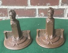 antique Weidlich Bros bookends, Abraham Lincoln, circa 1920s picture