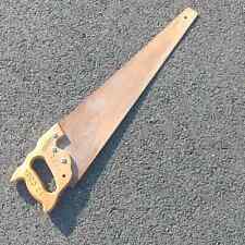 vintage 1980s stanley Hand Saw made in usa wood handle picture