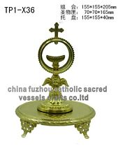 Tp1-x36 Christian Catholic Church Priest Monstrance Reliquary with Tabor picture