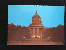 Night Scene Harrisburg PA Capitol Building Vintage 1964 Postcard picture