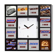Snickers Candy Bar History Clock with Claasic Retro Vintage logos picture