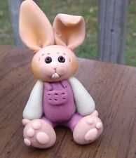 1994 Suzi Little Blessings Handmade Signed Figure miniature Bunny Rabbit 2.5
