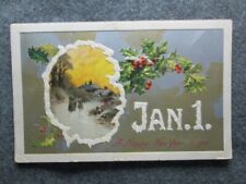 Antique January 1 A Happy New Year To You Postcard Mother, Children 1909 picture
