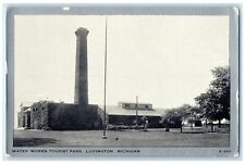 c1920's Water Works Tourist Park Tower Building Ludington Michigan MI Postcard picture