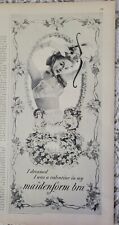 1955 Womens I dreamed I Was A Valentine In My Maidenform Bra Vintage Ad picture