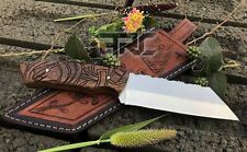 HANDMADE D2 TOOL STEEL VIKING SEAX KNIFE NORSE OUTDOOR CAMPING HUNTING KNIFE picture