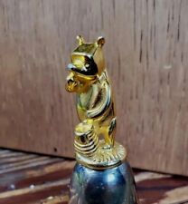 Vintage Lunt Silversmith Bell Gold tone Metal Disney Winnie The Pooh Patina  picture