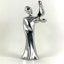 Hoselton Aluminum Lady Justice Scales of Justice Lawyer Judge Sculpture Signed picture