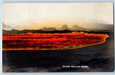 Hawaii HI Postcard RPPC Photo View Of Kilauea Volcano c1910's Unposted Antique picture