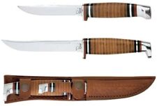 Case 00372 Two-Knife Leather Hunter Set Brown Sm & Lg Knife Set picture