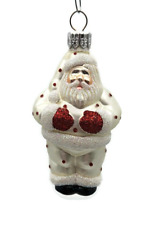 Patricia Breen Miniature Ho Ho Ho Pearl Red Red Dots Christmas Tree Ornament picture