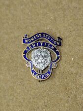 Post WWII British Women's Section Legion Cap Badge NUMBERED picture