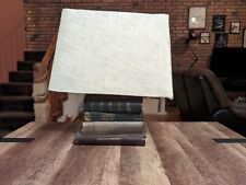 Vintage Stacked Book Lamp with Shade picture