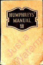 Vintage Humphrey's Manual Humphrey's Medicine Company Revised 1943 picture