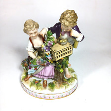 Ludwigsburg Figurine Courting Couple with Bird cage Birds Carl Thieme Birdcage picture