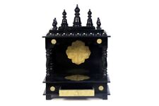Stylish Black Colored Temple Worship Mandir Home Engraving Handmade Holy Palace picture
