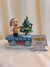 Jim Shore Peanuts-Linus Christmas Train Car, NIB picture