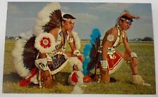 Indian Native American Young Braves Postcard Old Vintage Card picture