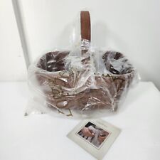 Longaberger 2007 Rich Brown Spring Basket NEW OLD STOCK~BUFFET~PICNIC~EASTER picture