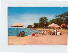 Postcard A fine beach for swimming, Pedjongkoran, Tandjong Priok, Indonesia picture