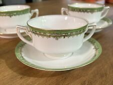 Antique Imperial Crown Vienna Austria Double Handled China Cup & Saucer 3 (6pcs) picture