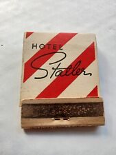 Hotel Statler NYC Boston Matchbook picture
