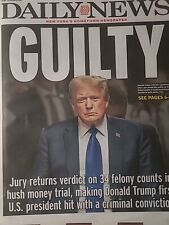 DONALD TRUMP GUILTY ON ALL CHARGES NY DAILY NEWS 5/31 2024 picture