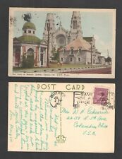 1948 STE ANNE de BEAUPRE QUEBEC CANADA POSTCARD + SLOGAN CANCEL picture