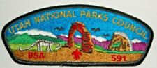 1980s MERGED UTAH NATIONAL PARKS OA 590 508 535 520 PATCH CSP BLACK 1988 NOAC picture