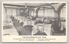 Postcard Tannersville Inn Interior Tannersville, PA. Poconos A65 picture