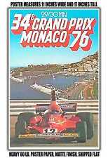 11x17 POSTER - 1976 34e Grand Prix Monaco 76 picture