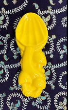 Vintage 1970's Ceramic Yellow Mushroom Spoon Rest or Wall Hanging picture