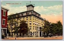 Easton Pennsylvania~Knights of Columbus~Italianate~Karldon Hotel~Neon Sign~c1910 picture