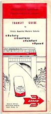 PHILADELPHIA SUBURBAN TRANSPORTATION COMPANY--RED ARROW LINES TRANSIT GUIDE 1957 picture