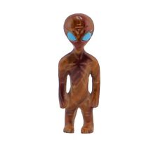 Zuni Fetish Hand-Carved Stone Alien Area 51 Figurine Native NA Handmade Art picture