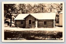 RPPC Boy Scout Cabin Malden Missouri Real Photo  P423 picture