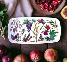 New Yair Emanuel  Aviv Judaica Jerusalem Plate Tray Platter NEW Floral Fruits picture
