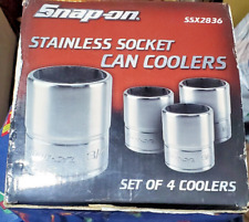 Snap On Tools Stainless Socket Can Coolers Insulators Koozies NEW SSX2836 USA picture