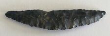 RARE AUTHENTIC Crescent Moon Shaped Prehistoric Stone Tool Lunate Blade-Indian? picture