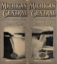 1937 Michigan Central Railroad Timetables 