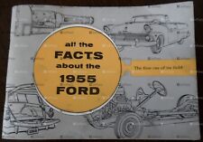 1955 FORD & THUNDERBIRD ALL THE FACTS BOOK - ORIGINAL - GOOD CONDITION picture