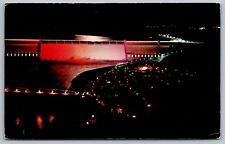 Grand Coulee Dam Night View Birds Eye View Riverfront Cancel 1963 PM Postcard picture