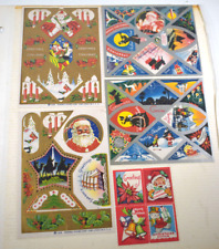 6 General Foods Corp. 1938 CHRISTMAS STICKERS & 3 Pages of Other VINTAGE Unused picture