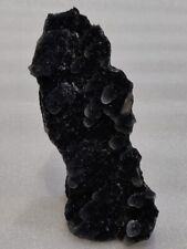druzy blue black chalcedony quartz geode crystal India minerals specimen 510g picture