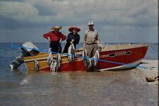 1961 35mm Slides 5X Fishing Texas Style Huge Catch Boat Fish Afternoon Nap #1318 picture