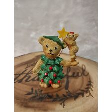 CLAIRE'S Vintage 1997 Christmas Tree Bear Ornament picture